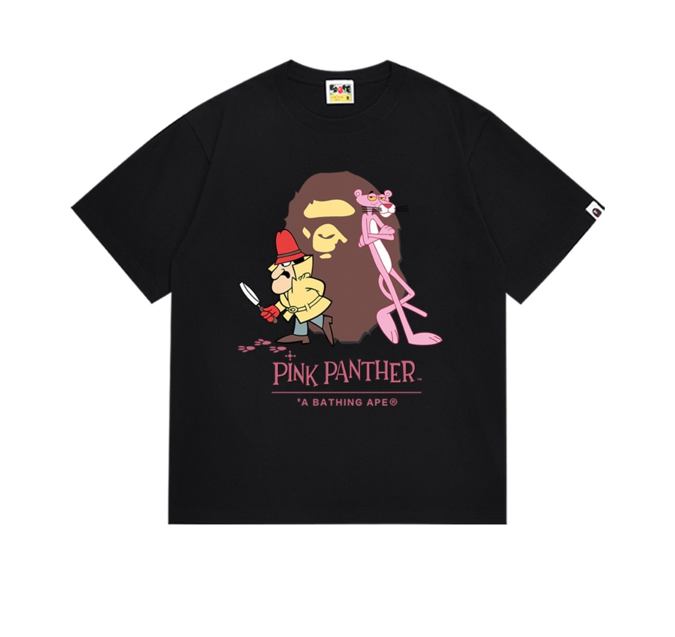 BAPE x Pink Panther Ape Head Tee
