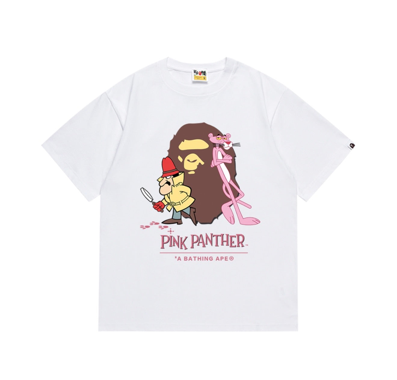 BAPE x Pink Panther Ape Head Tee